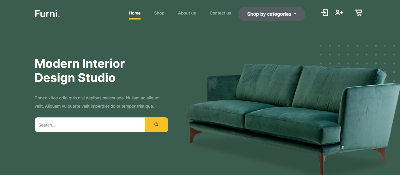 Furniture Ecommerce Website Project in Laravel for Beginners